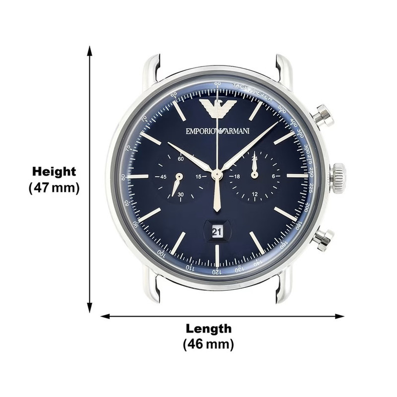 ساعت مچی عقربهای مردانه کوارتز کرنوگراف امپریو آرمانی مدل AR11105