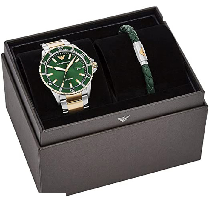 ساعت مچی عقربهای مردانه امپریو آرمانی مدل Ar80063 set ساعت مچی عقربهای مردانه امپریو آرمانی مدل Ar80063 set