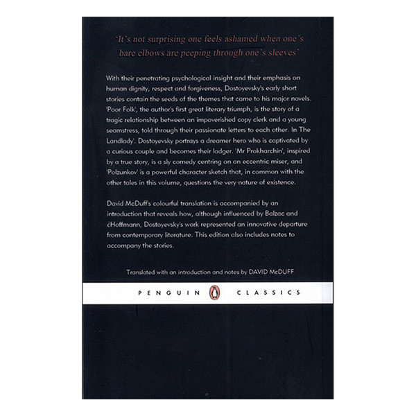 کتاب Poor Folk اثر Fyodor Dostoevsky انتشارات Penguin کتاب Poor Folk اثر Fyodor Dostoevsky انتشارات Penguin