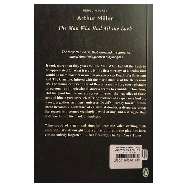 کتاب the man who had all the luck اثر arthur miller نشر پنگوئین کتاب the man who had all the luck اثر arthur miller نشر پنگوئین