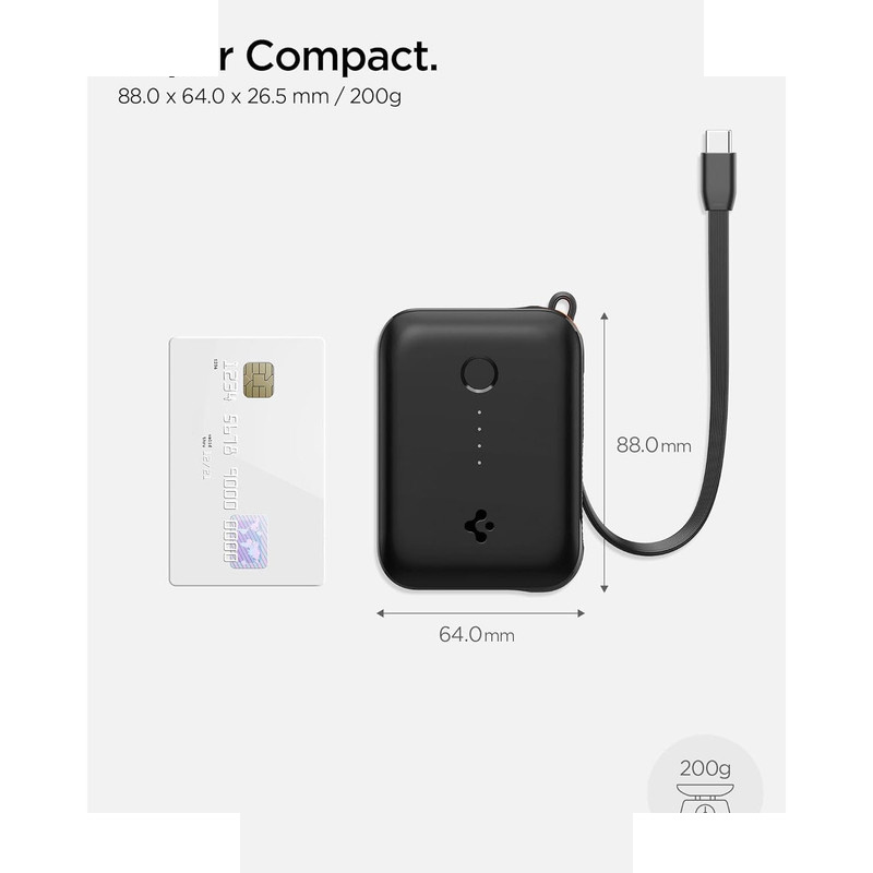 پاوربانک اسپیگن مدل EA3010BT ظرفیت 10000 میلیآمپر ساعت پاوربانک اسپیگن مدل EA3010BT ظرفیت 10000 میلیآمپر ساعت