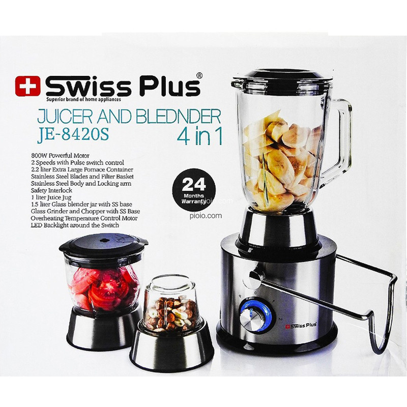 آبمیوه گیری سوئیس پلاس مدل JE-8420S آبمیوه گیری سوئیس پلاس مدل JE-8420S