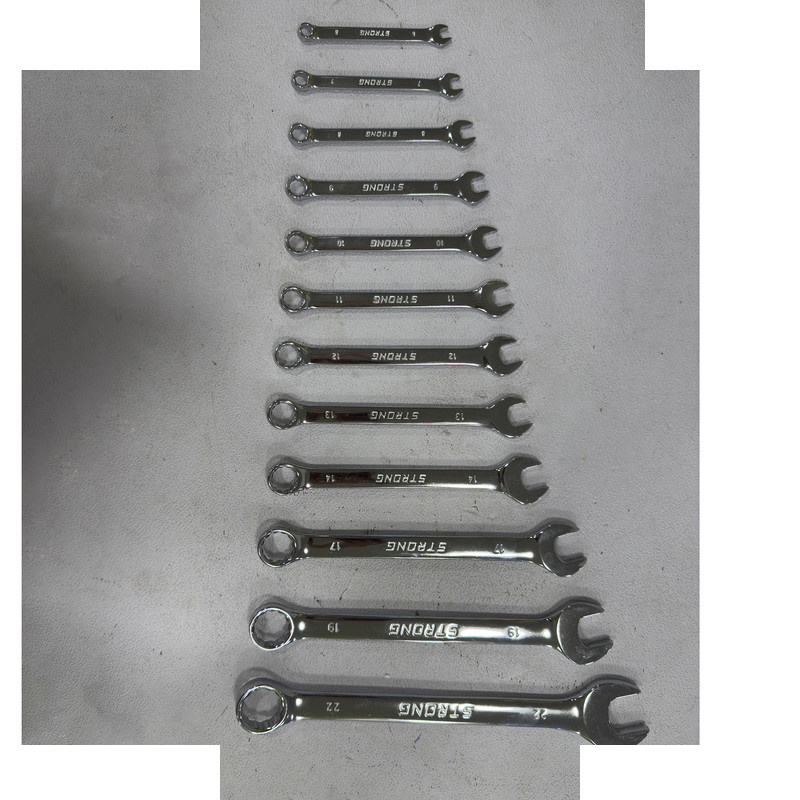 آچار یکسر تخت و یکسر رینگی استرانگ مدل SMT-STRONG-12PCS-22MM مجموعه 12عددی آچار یکسر تخت و یکسر رینگی استرانگ مدل SMT-STRONG-12PCS-22MM مجموعه 12عددی