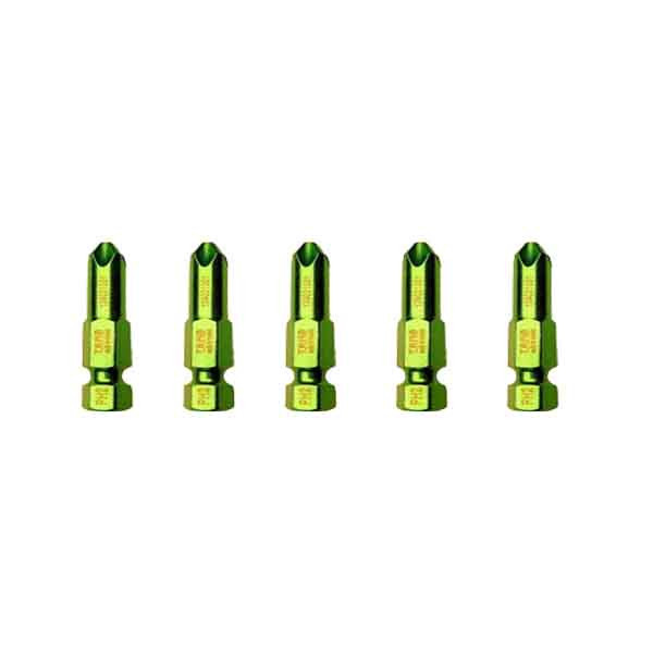 سری پیچ گوشتی چهارسو تام مدل بیت خور کد AJ-PH2*25MM مجموعه 5 عددی