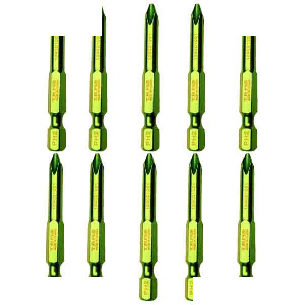 سری پیچ گوشتی چهارسو تام مدل بیت خور کد AJ-PH2*70MM مجموعه 10 عددی سری پیچ گوشتی چهارسو تام مدل بیت خور کد AJ-PH2*70MM مجموعه 10 عددی