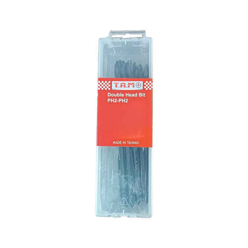 سری پیچ گوشتی دو سر چهار سو تام مدل AJ-PH2*PH2*110MM سایز 11 سانتی متر مجموعه 10 عددی سری پیچ گوشتی دو سر چهار سو تام مدل AJ-PH2*PH2*110MM سایز 11 سانتی متر مجموعه 10 عددی