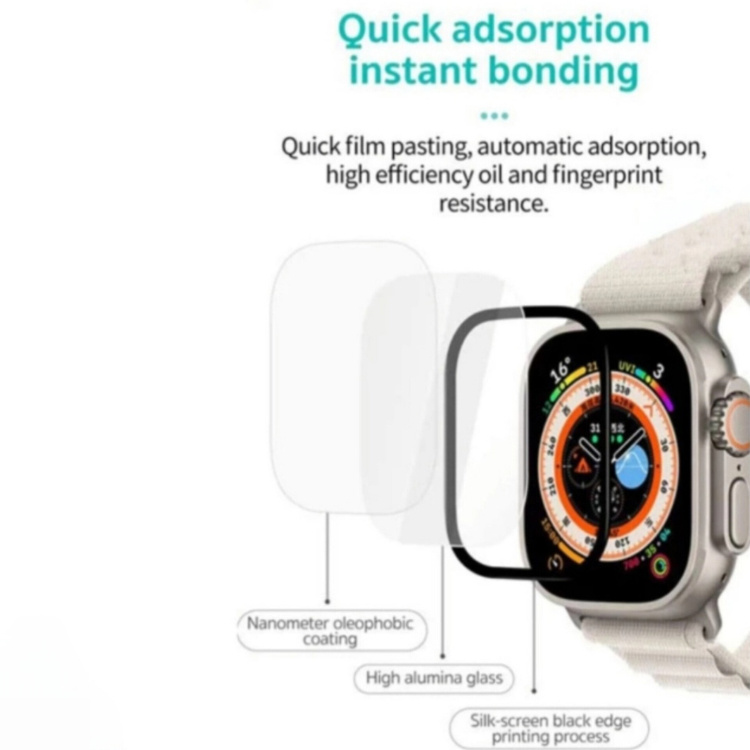 محافظ صفحه نمایش ساعت هوشمند اولترا مدل FULL GLUE مناسب اپل واچ Ultra 3