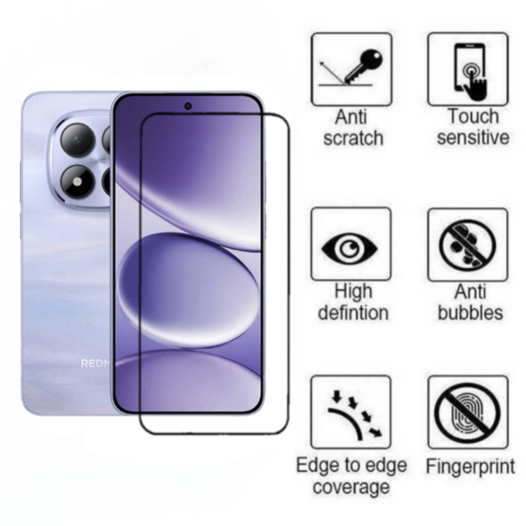 محافظ صفحه نمایش گوشی اولترا شیشه ای فول چسب مدل 9H مناسب شیائومی Redmi Note 15 Pro 5G محافظ صفحه نمایش گوشی اولترا شیشه ای فول چسب مدل 9H مناسب شیائومی Redmi Note 15 Pro 5G