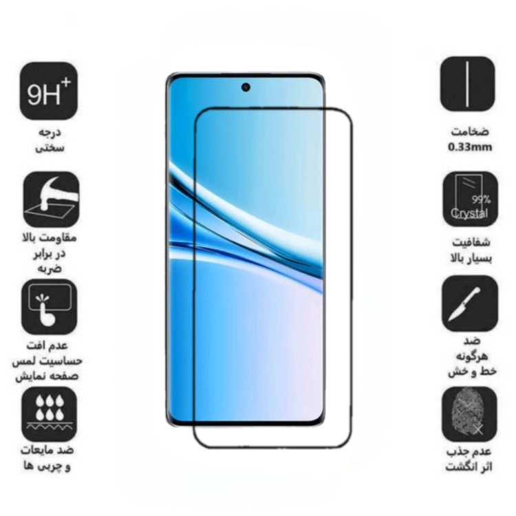 محافظ صفحه نمایش گوشی اولترا شیشه ای فول چسب مدل 9H مناسب شیائومی Redmi Note 15 4G محافظ صفحه نمایش گوشی اولترا شیشه ای فول چسب مدل 9H مناسب شیائومی Redmi Note 15 4G