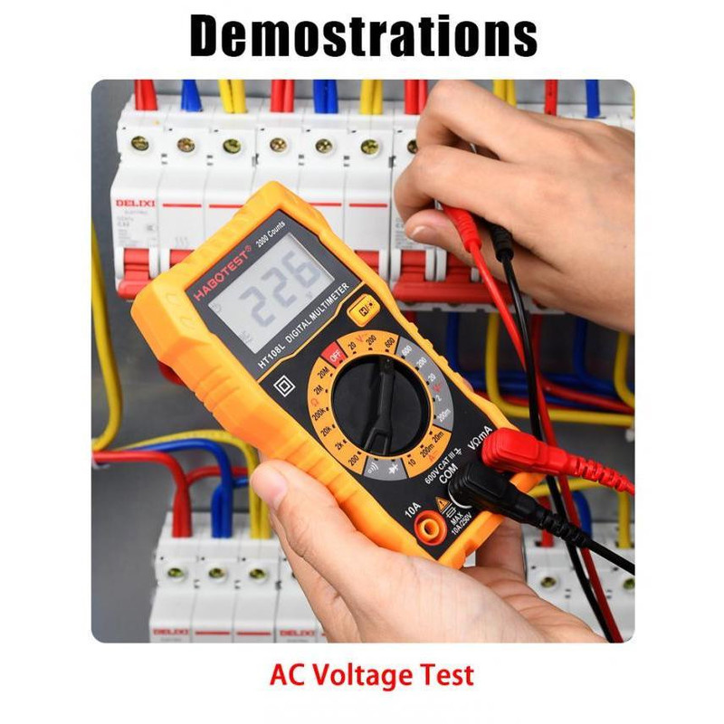 مولتی متر دیجیتال هابوتست مدل HT108L مولتی متر دیجیتال هابوتست مدل HT108L