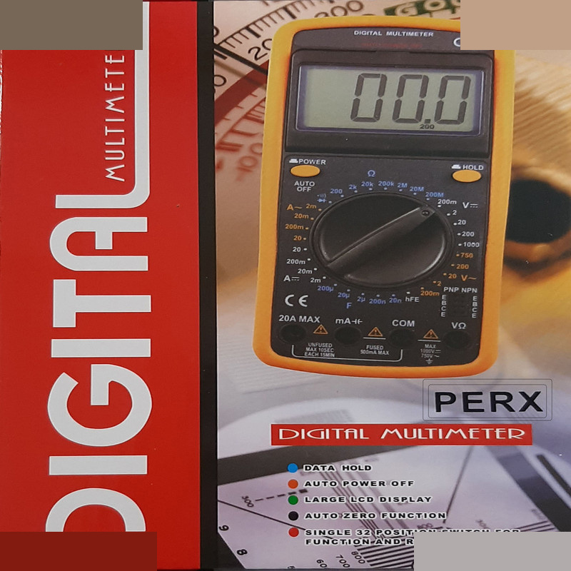 مولتی متر دیجیتال پرکس مدل DT-9205-A مولتی متر دیجیتال پرکس مدل DT-9205-A