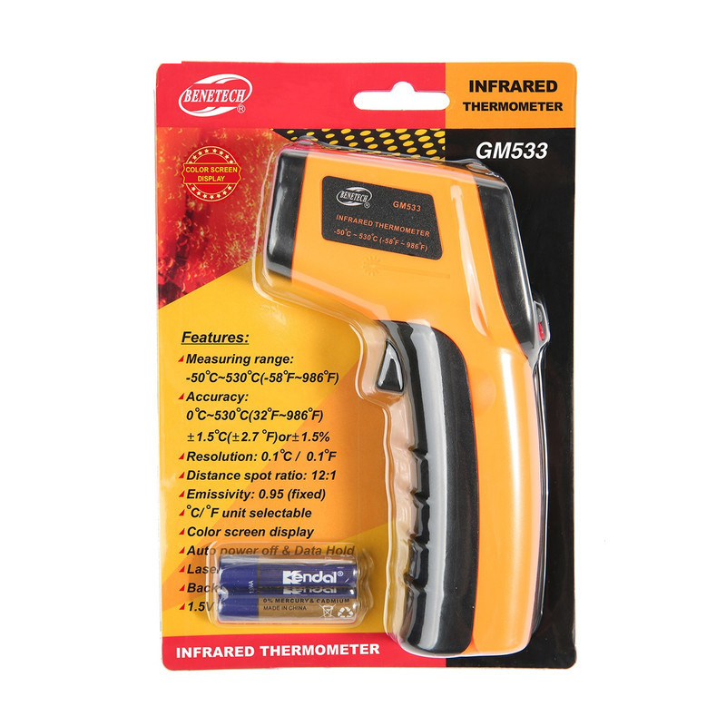 ترمومتر غیر تماسی بنتک مدل GM533