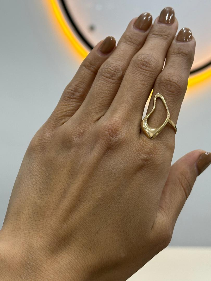 انگشتر طلا 18عیار اپال گلد مدل ونوس منحنی انگشتر طلا 18عیار اپال گلد مدل ونوس منحنی