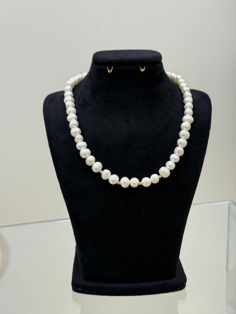 گردنبند گوی طلا 18عیار اپال گلد و مروارید گردنبند گوی طلا 18عیار اپال گلد و مروارید