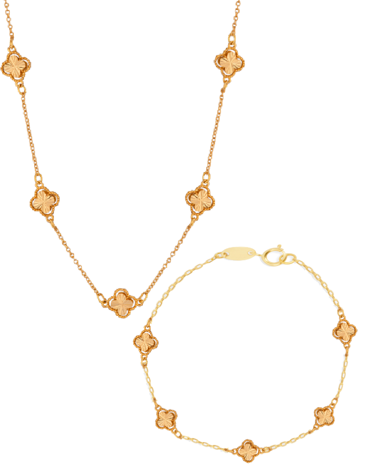 نیم ست طلا 18عیار اپال گلد مدل ونکلیف 5 گل اکسترا نیم ست طلا 18عیار اپال گلد مدل ونکلیف 5 گل اکسترا