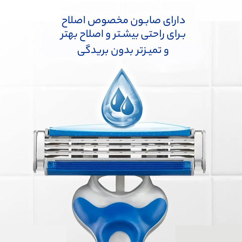 خود تراش ژیلت مدل Blue3 Comfort بسته 3 عددی خود تراش ژیلت مدل Blue3 Comfort بسته 3 عددی
