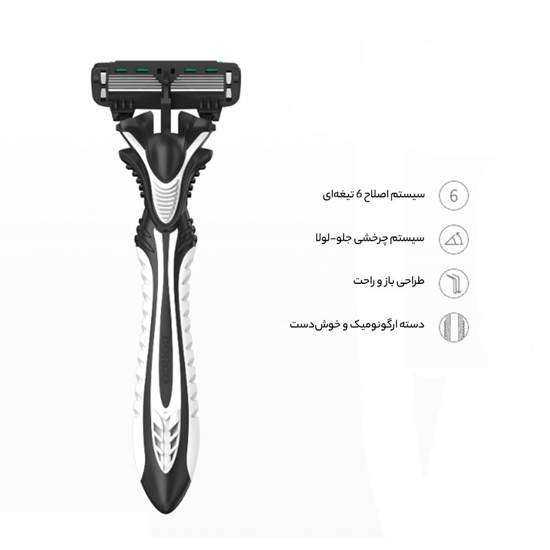 خود تراش دورکو مدل 6 لبه کد SXA100-3 تحت لیسانس بسته 3 عددی خود تراش دورکو مدل 6 لبه کد SXA100-3 تحت لیسانس بسته 3 عددی