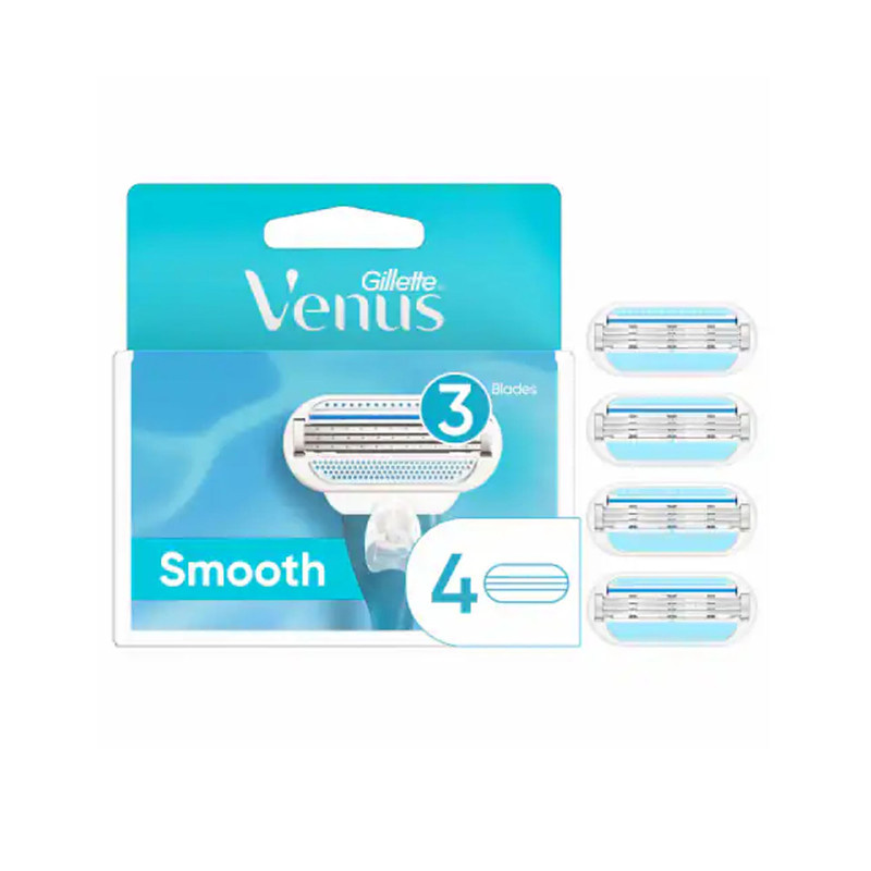 تیغ یدک ژیلت مدل Venus Smooth بسته 4 عددی تیغ یدک ژیلت مدل Venus Smooth بسته 4 عددی