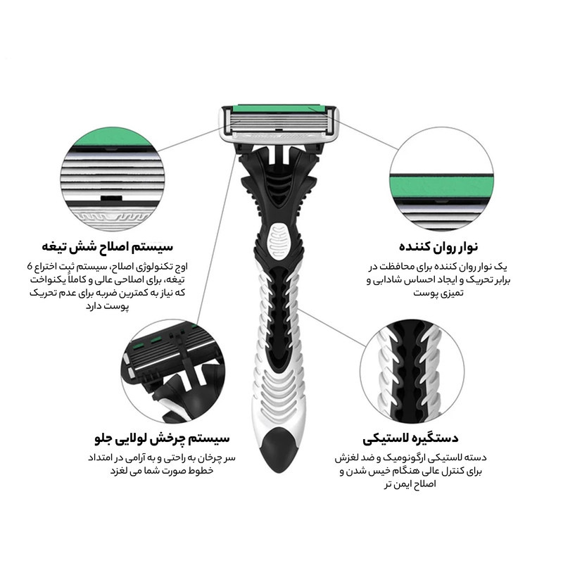 خود تراش دورکو مدل Pace 6 تحت لیسانس بسته 4 عددی خود تراش دورکو مدل Pace 6 تحت لیسانس بسته 4 عددی