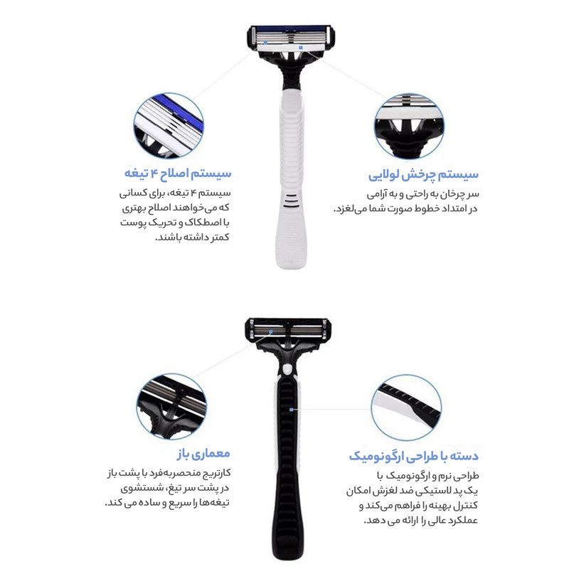 خود تراش دورکو مدل چهارلبه کد FRA100-1P تحت لیسانس