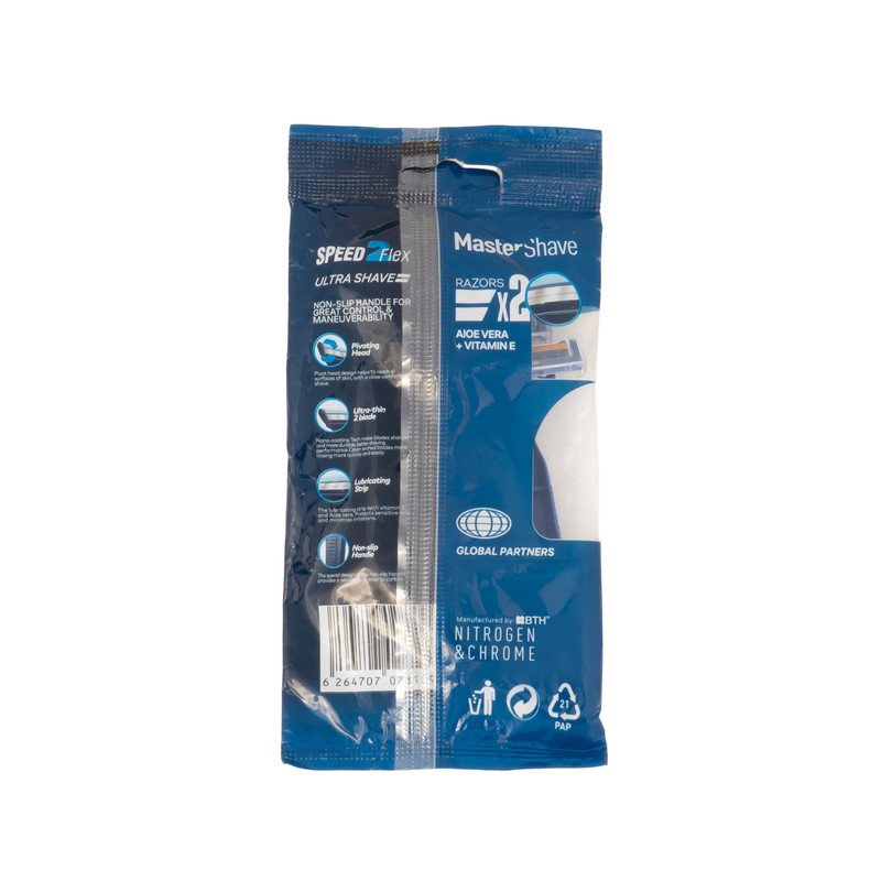 خود تراش مستر شیو مدل Speed 2 Flex بسته 4 عددی خود تراش مستر شیو مدل Speed 2 Flex بسته 4 عددی