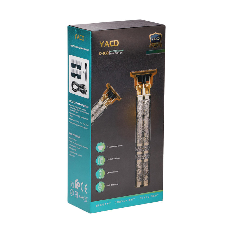 ماشین اصلاح موی سر و صورت شارژی وای ای سی دی مدل D-039 ماشین اصلاح موی سر و صورت شارژی وای ای سی دی مدل D-039