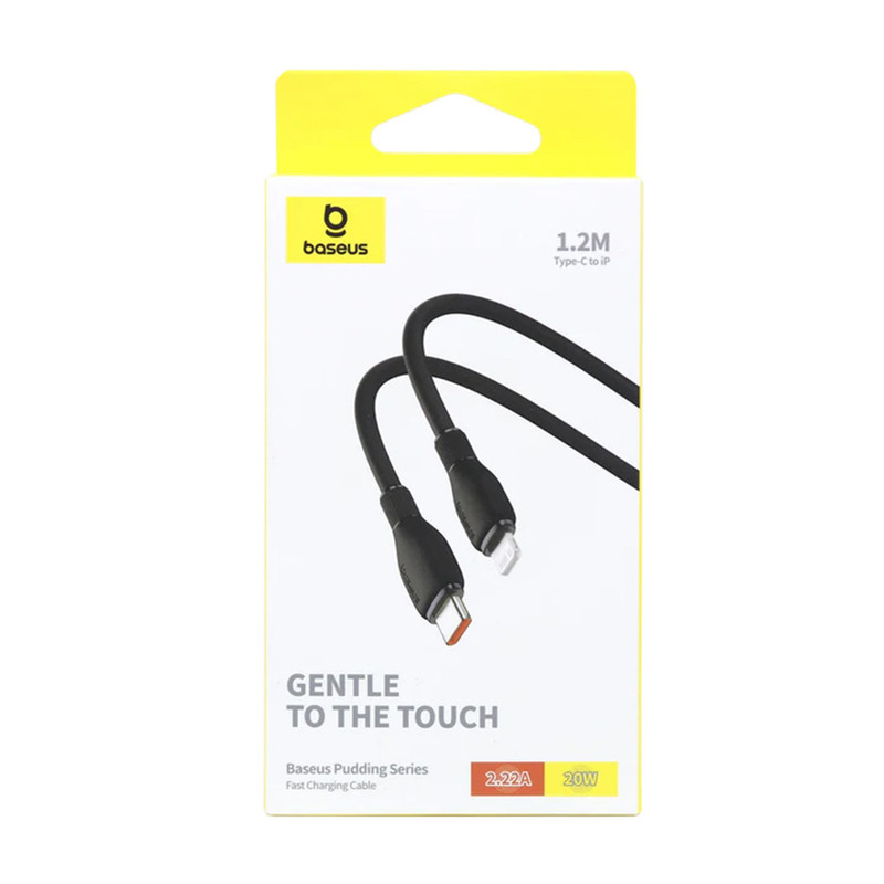 کابل تبدیل USB-C به لایتنینگ بیسوس مدل Pudding Series Gentle 20W طول 120 سانتی متر کابل تبدیل USB-C به لایتنینگ بیسوس مدل Pudding Series Gentle 20W طول 120 سانتی متر