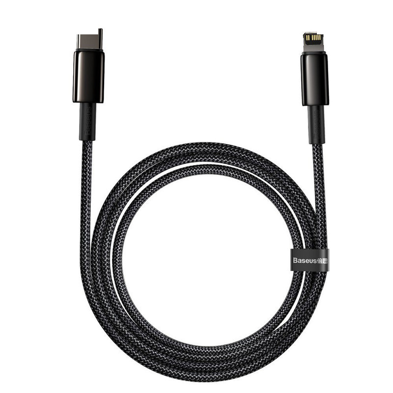 کابل تبدیل USB-C به لایتنینگ باسئوس مدل Tungsten طول 2 متر کابل تبدیل USB-C به لایتنینگ باسئوس مدل Tungsten طول 2 متر