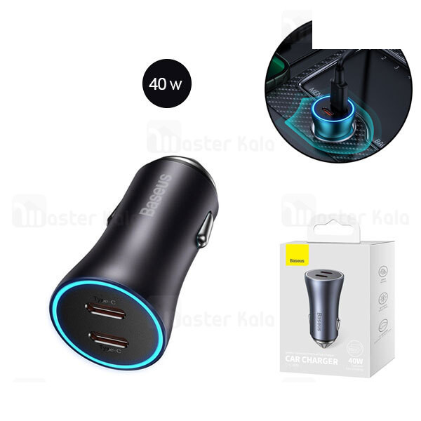 شارژر فندکی 40 وات بیسوس مدل CGJP000013 شارژر فندکی 40 وات بیسوس مدل CGJP000013