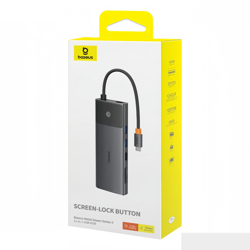 هاب 11 پورت USB-C بیسوس مدل BS-OH098 هاب 11 پورت USB-C بیسوس مدل BS-OH098