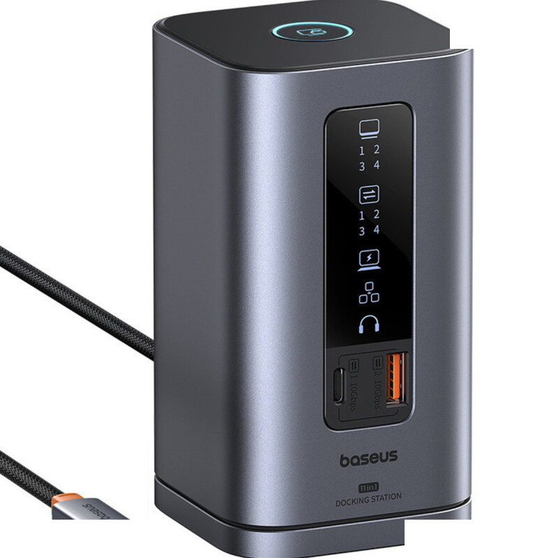هاب 11 پورت USB-C بیسوس مدل BS-OH137 Spacemate Series هاب 11 پورت USB-C بیسوس مدل BS-OH137 Spacemate Series