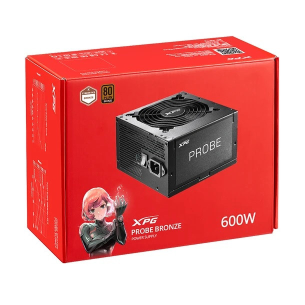 منبع تغذیه کامپیوتر 600 وات ای دیتا ایکس پی جی مدل PROBE 600W