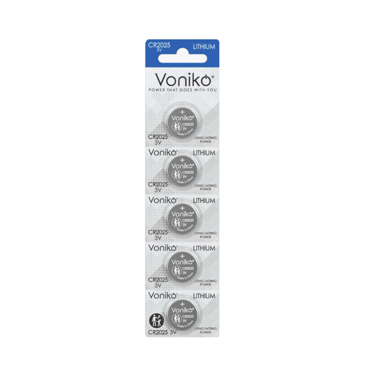 باتری سکه ای ونیکو مدل CR2025 بسته 5 عددی