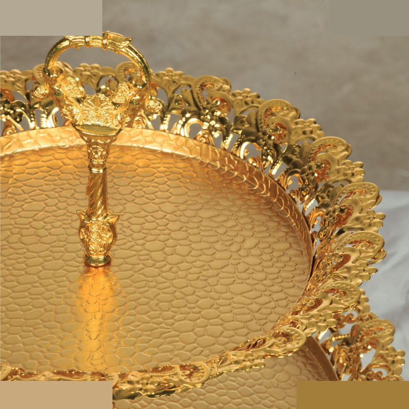 شیرینی خوری چشمه نور مدل 2 طبقه کد B8033-G