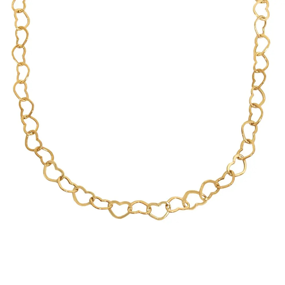 گردنبند طلا 18 عیار زنانه قلبی کد 419 سایز 40 کد 553 گردنبند طلا 18 عیار زنانه قلبی کد 419 سایز 40 کد 553