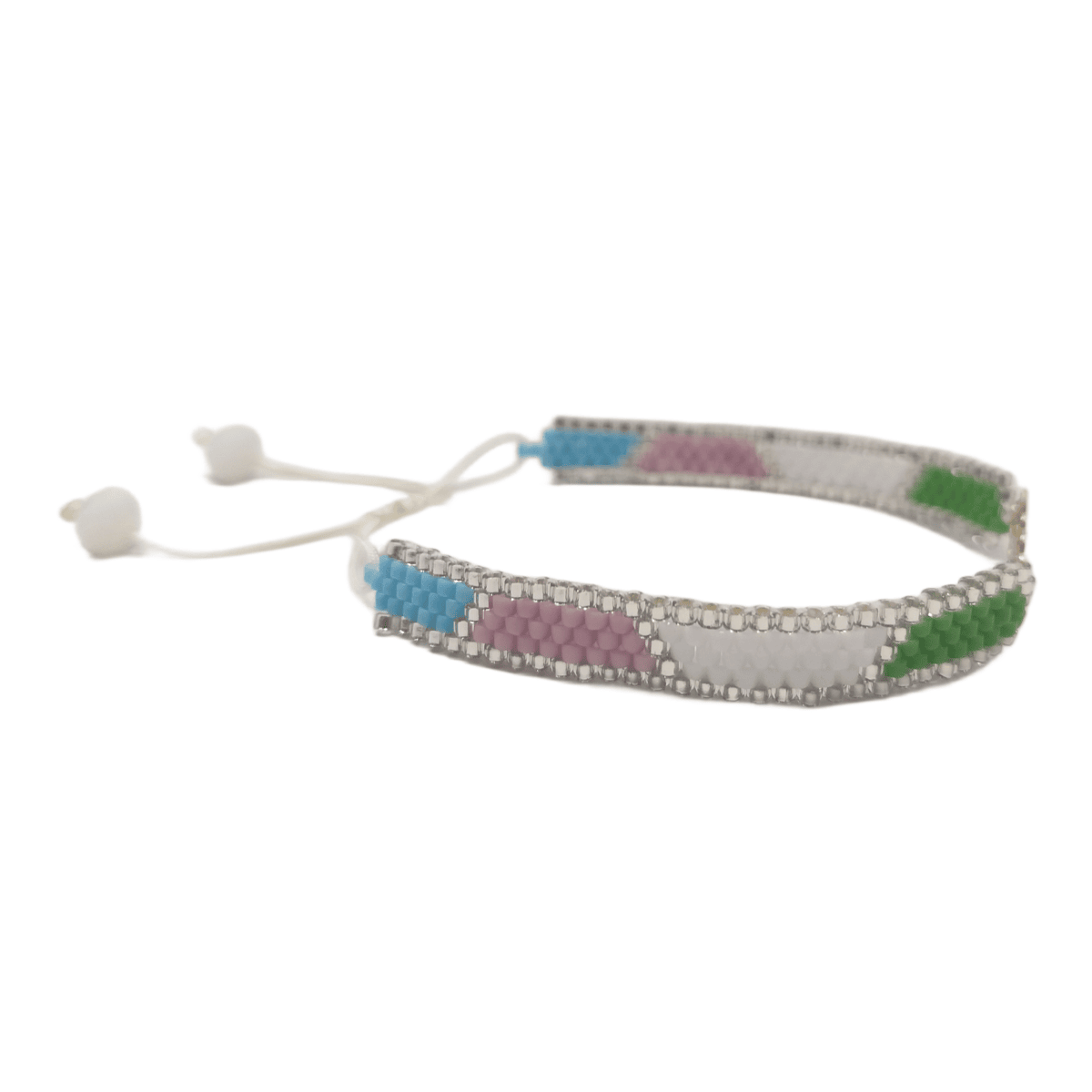 دستبند طلا 18 عیار زنانه دستساز نقش دانه برف کد 156 پلاک