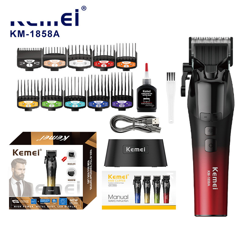 ماشین اصلاح موی سر و صورت شارژی کیمی مدل KM-1858A ماشین اصلاح موی سر و صورت شارژی کیمی مدل KM-1858A