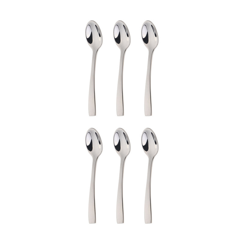 قاشق چای خوری داماس استیل مدل فلورا بسته 6 عددی