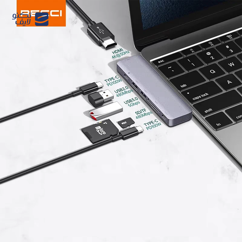 gallery-هاب USB-C رسی 9 پورت مدل RH09 copy.png