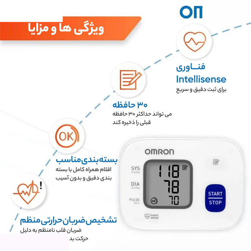 فشارسنج دیجیتال امرن مدل RS2