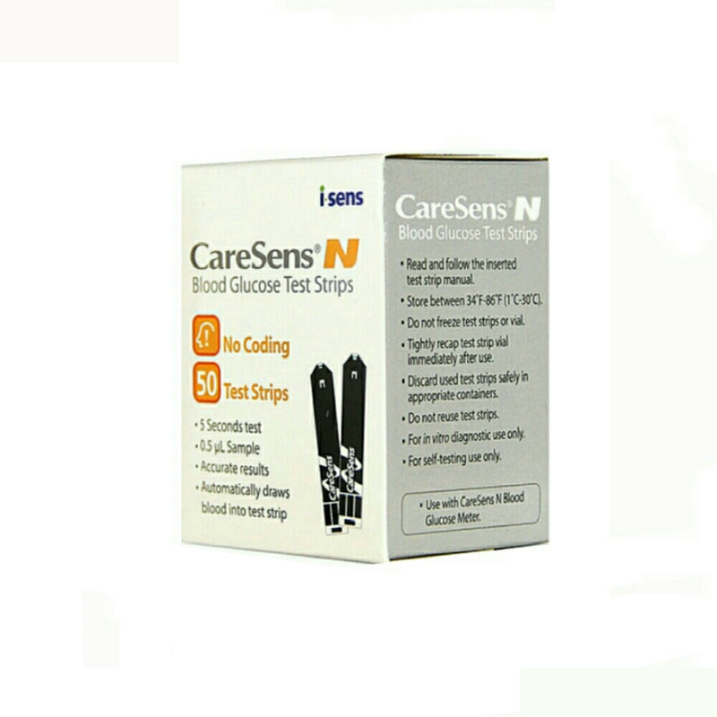 نوار دستگاه تست قند کرسنس مدل sensor بسته 50 عددی