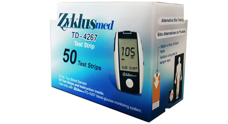 نوار تست قندخون زیکلاس مد TD-4267 نوار تست قندخون زیکلاس مد TD-4267
