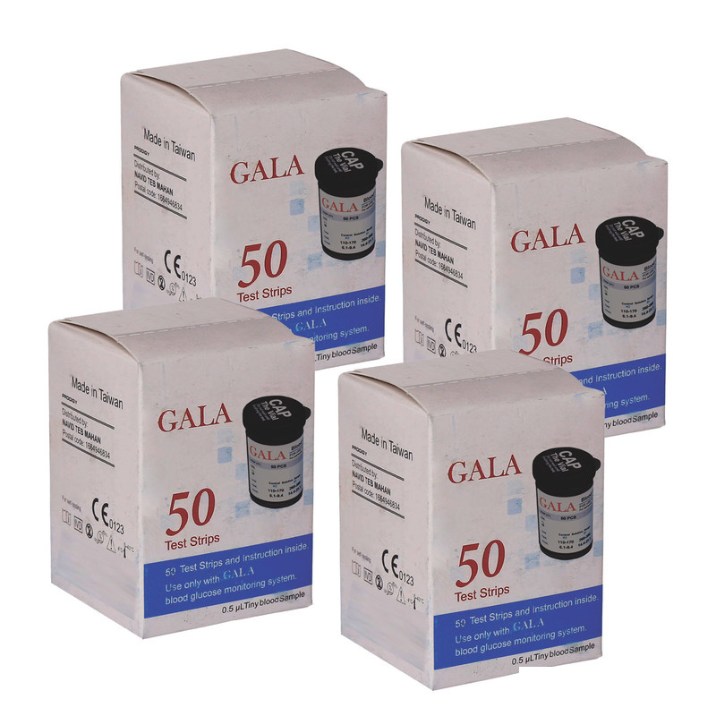 نوارتست قندخون گالا مدل OK-2AJ چهار بسته 50 عددی نوارتست قندخون گالا مدل OK-2AJ چهار بسته 50 عددی