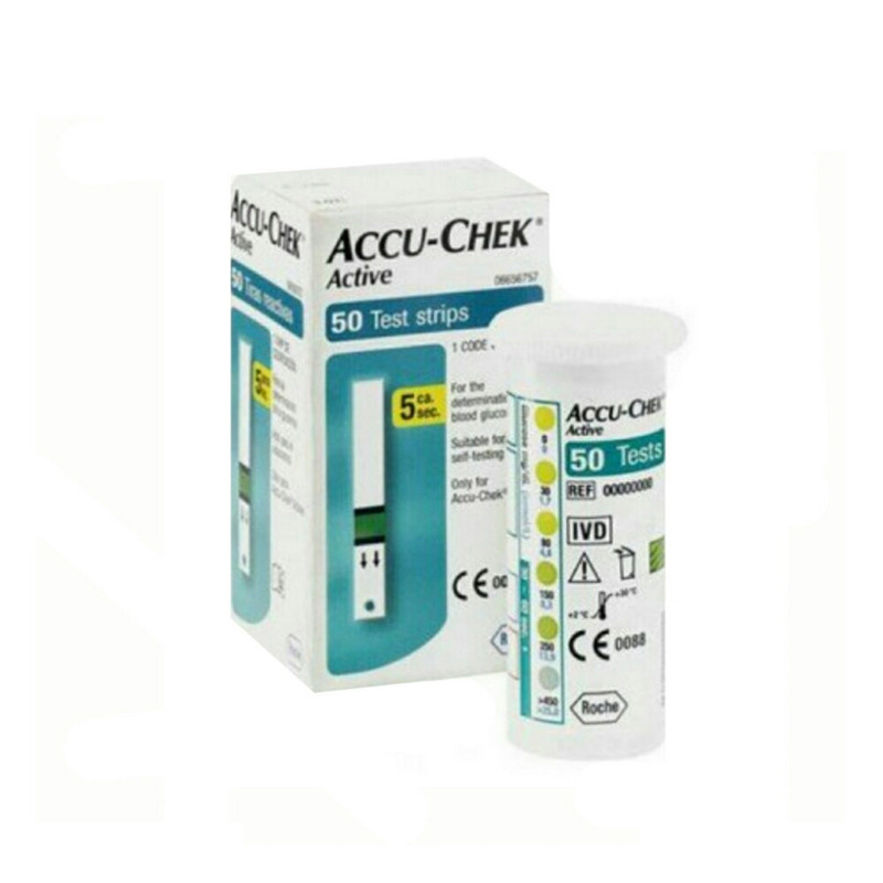 نوار دستگاه تست قند اکیو چک مدل sensor بسته 50 عددی