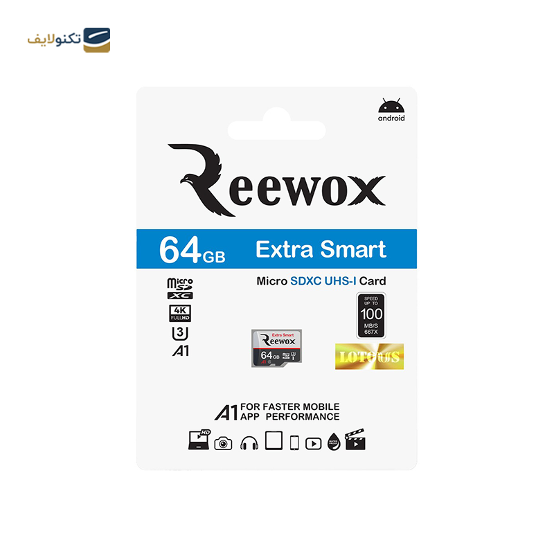 gallery-کارت حافظه‌ microSDXC ریوکس کلاس 10 استاندارد U3 مدل Extra Smart A1 ظرفیت 32 گیگابایت copy.png