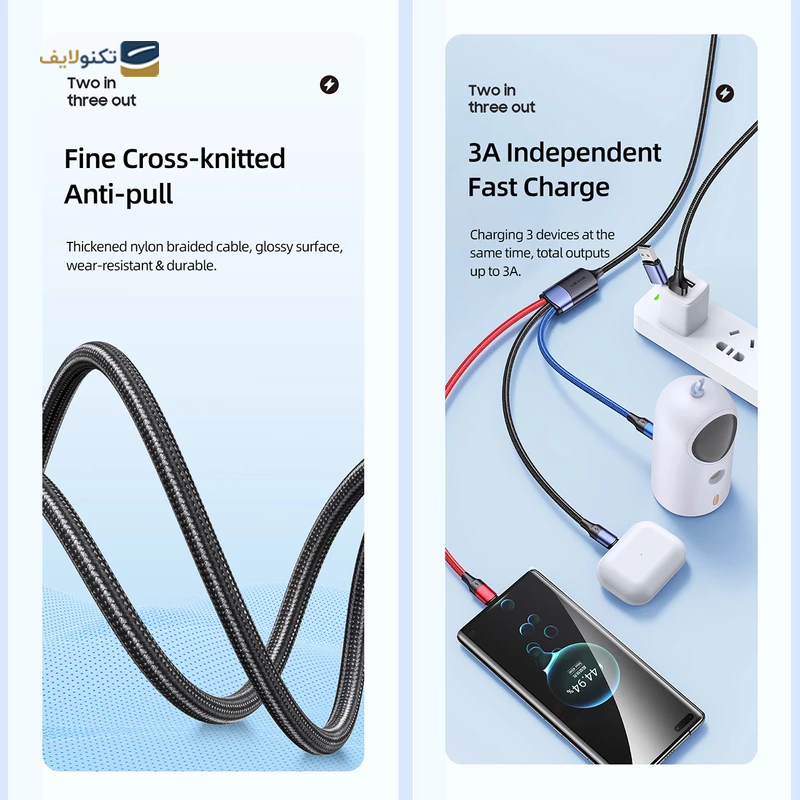 gallery-کابل تایپ سی به لایتنینگ یوسمز مدل US-SJ404 طول 1.2 متر copy.png