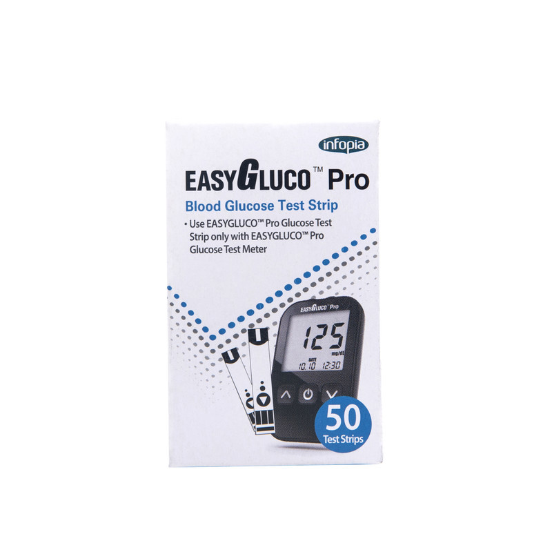 دستگاه تست قند خون اینفوپیا مدل Easy Gluco Pro به همراه نوار تست قند خون مجموعه 150 عددی دستگاه تست قند خون اینفوپیا مدل Easy Gluco Pro به همراه نوار تست قند خون مجموعه 150 عددی