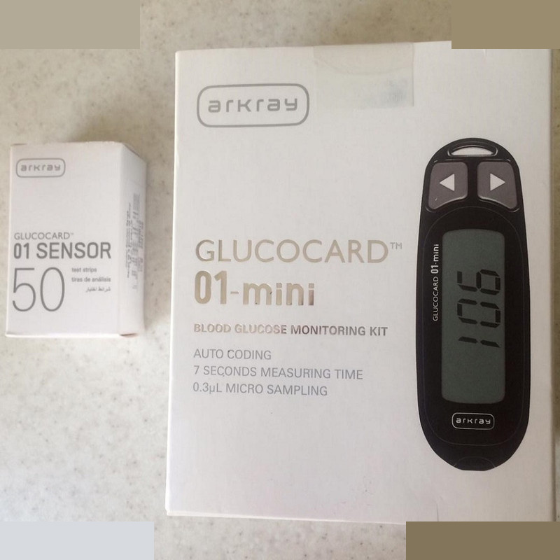 دستگاه تست قند خون آرکری مدل Glucocard 01 Mini به همراه نوار تست بسته 50 عددی دستگاه تست قند خون آرکری مدل Glucocard 01 Mini به همراه نوار تست بسته 50 عددی