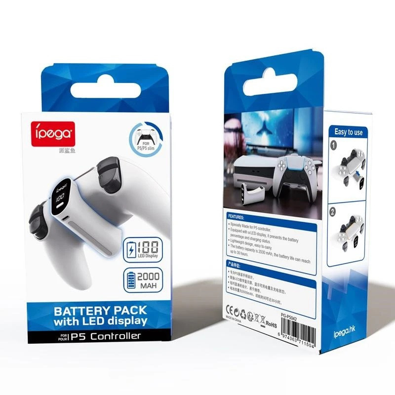 پاوربانک و باتری یدک دسته بازی پلی استیشن 5 آی پگا کد 1 ظرفیت 2000 میلی آمپر ساعت پاوربانک و باتری یدک دسته بازی پلی استیشن 5 آی پگا کد 1 ظرفیت 2000 میلی آمپر ساعت