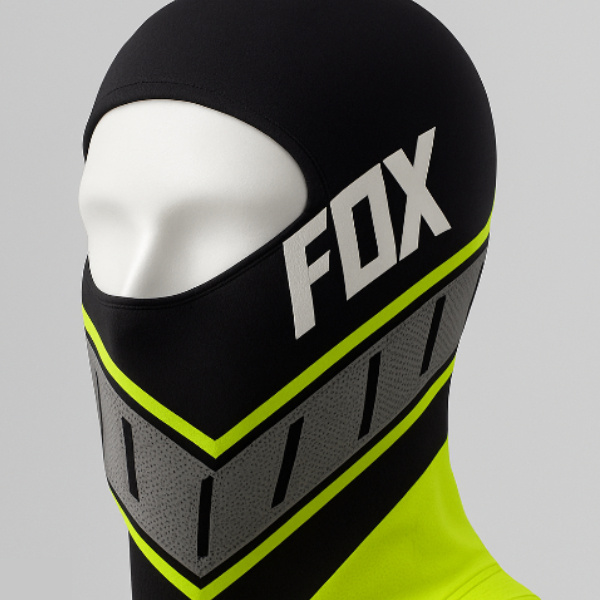 فیس موتور سواری مدل FOX رنگ مشکی فسفری